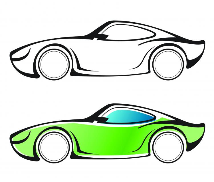 free vector Line drawing car vector